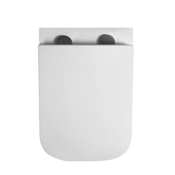 Унитаз подвесной K406 безободковый, сиденье тонкое ДП, крепления 