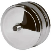 Заглушка с конденсатоотводом (нерж. сталь0,5мм) Ф180 внешняя Заглушка с конденсатоотводом (нерж. сталь0,5мм) Ф180 внешняя