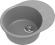 EWIGSTEIN Мойка RUND 45F 1-чаша+крыло 580*450мм серый металлик арт.EW- EWIGSTEIN Мойка RUND 45F 1-чаша+крыло 580*450мм серый металлик арт.EW-