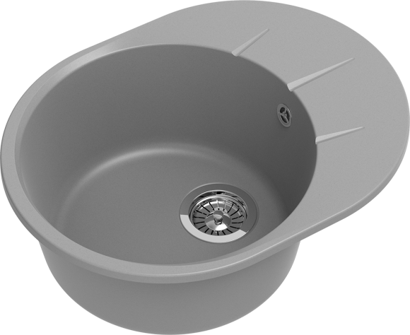 EWIGSTEIN Мойка RUND 45F 1-чаша+крыло 580*450мм серый металлик арт.EW- EWIGSTEIN Мойка RUND 45F 1-чаша+крыло 580*450мм серый металлик арт.EW-