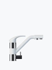 Смеситель кухонный TOLERO ДУО (белый №923)