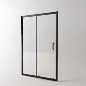 EG1B Душевое ограждение в проем EvaGold 110х190, профиль черный матовый, прозрачное стекло EG1B Душевое ограждение в проем EvaGold 110х190, профиль черный матовый, прозрачное стекло