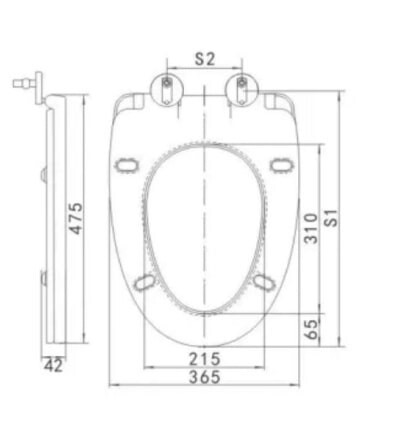 Сиденье ДП с доводчиком для унитаза T1082 