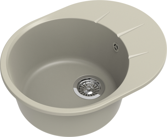 EWIGSTEIN Мойка RUND 45F  1-чаша+крыло 580*450мм топаз арт.EW-