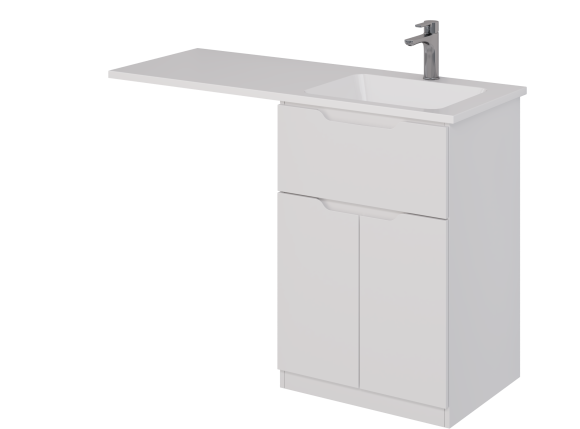 Тумба Vega, 60 см, напольная, 1 ящик, 2 дверцы, белый глянец Тумба Vega, 60 см, напольная, 1 ящик, 2 дверцы, белый глянец