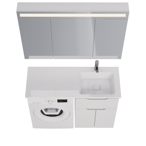 Тумба Vega, 60 см, напольная, 1 ящик, 2 дверцы, белый глянец Тумба Vega, 60 см, напольная, 1 ящик, 2 дверцы, белый глянец