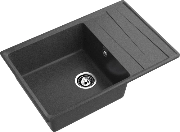 GRANFEST Мойка LEVEL 760L 1-чаша+крыло 760*500 графит арт.GF- GRANFEST Мойка LEVEL 760L 1-чаша+крыло 760*500 графит арт.GF-