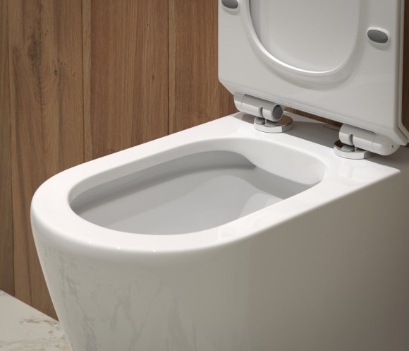 Унитаз подвесной SM9315 безободковый, сиденье тонкое ДП, крепления Унитаз подвесной SM9315 безободковый, сиденье тонкое ДП, крепления