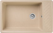 GRANFEST  Мойка QUARZ 51  1-чаша+крыло 760*480мм бежевый арт.GF-ZL-