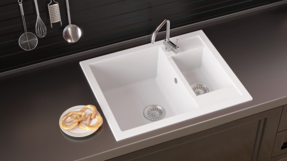 Кухонная мойка TOLERO Classic R-109 (№923 (Белый))