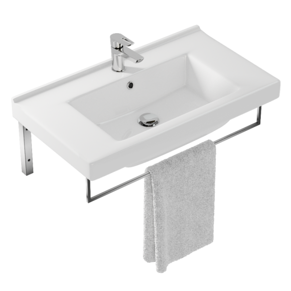 Полотенцедержатель для раковины 80 хром глянцевый Полотенцедержатель для раковины 80 хром глянцевый