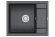 6002, ШВАРЦ (чёрный металлик), кухонная мойка, кварц 6002, ШВАРЦ (чёрный металлик), кухонная мойка, кварц
