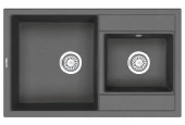 8201, ГРАФИТ (ЧЁРНО-СЕРЫЙ), кухонная мойка, кварц