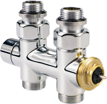 Узел нижнего подключения Jaga Deco-Pro 1/2&quot; М24, термостатический, прямой
