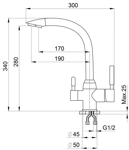 2167, ПИРИТ, СМЕСИТЕЛЬ КУХОННЫЙ