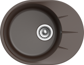EWIGSTEIN Мойка RUND 45F  1-чаша+крыло 580*450мм шоколад арт.EW-