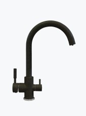 Смеситель кухонный POLYGRAN Элара Дуо (Чёрный №16)