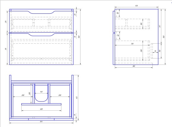 Тумба Q, 70 см, подвесная, 2 ящика, белый глянец Тумба Q, 70 см, подвесная, 2 ящика, белый глянец