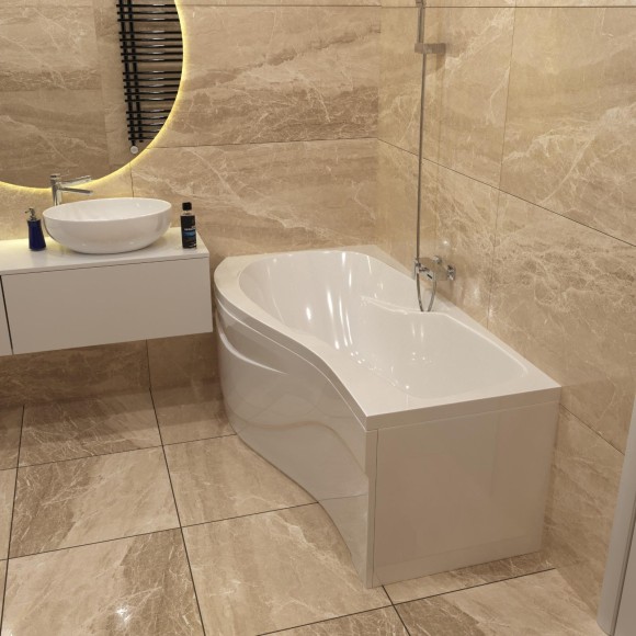 Комплект Акриловая ванна TIMO VINO1590L 150*90*66+Каркас + Слив-перелив+Фронтальная панель Комплект Акриловая ванна TIMO VINO1590L 150*90*66+Каркас + Слив-перелив+Фронтальная панель