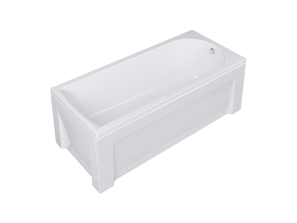 Комплект Акриловая ванна TIMO MIKA1670+Каркас+Слив-перелив+гидромассаж 6 форсунок+фронтальная панель