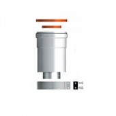 Отвод коаксиал.90 M/F d60/100 конд. 3318075