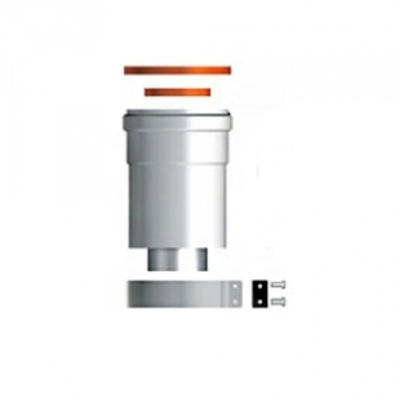 Отвод коаксиал.90 M/F d60/100 конд. 3318075