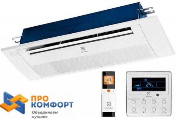 Внутренний блок кассетного типа VRF Electrolux ESVMC1-28 (однопоточный)