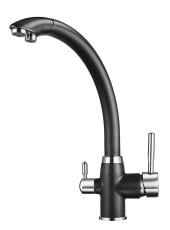 2167, ЧЁРНЫЙ, СМЕСИТЕЛЬ КУХОННЫЙ