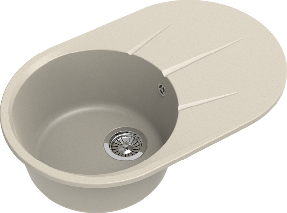 EWIGSTEIN Мойка RUND 50F 1-чаша+крыло 750*480мм бежевый арт.EW- EWIGSTEIN Мойка RUND 50F 1-чаша+крыло 750*480мм бежевый арт.EW-