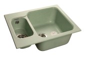 GRANFEST Мойка STANDART 615K  1,5-чаши 612*495мм салатовый арт.GF-
