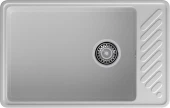 GRANFEST  Мойка QUARZ 51  1-чаша+крыло 760*480мм серый арт.GF-ZL-