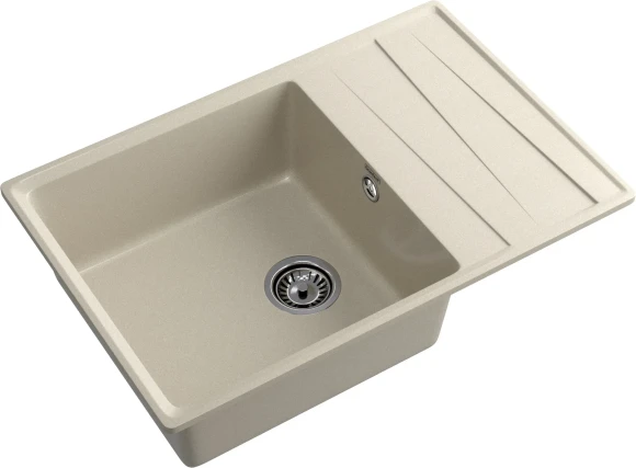 GRANFEST Мойка LEVEL 760L  1-чаша+крыло 760*500 топаз арт.GF-