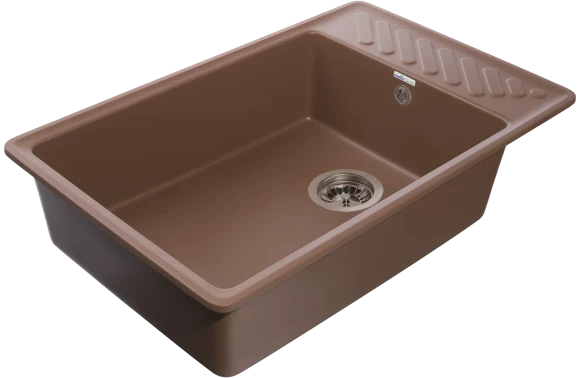 GRANFEST Мойка QUARZ 51 1-чаша+крыло 760*480мм терракот арт.GF-ZL- GRANFEST Мойка QUARZ 51 1-чаша+крыло 760*480мм терракот арт.GF-ZL-