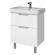 Тумба Q PLUS, 55 см, подвесная/напольная, 2 ящика, с опорами, белый глянец Тумба Q PLUS, 55 см, подвесная/напольная, 2 ящика, с опорами, белый глянец