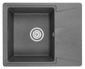 6201, ГРАФИТ (ЧЁРНО-СЕРЫЙ), кухонная мойка, кварц