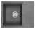 6201, ГРАФИТ (ЧЁРНО-СЕРЫЙ), кухонная мойка, кварц