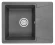 6201, ГРАФИТ (ЧЁРНО-СЕРЫЙ), кухонная мойка, кварц