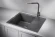 6201, ГРАФИТ (ЧЁРНО-СЕРЫЙ), кухонная мойка, кварц