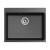 Мойка кухонная RIVELATO Axel 60, 620x510, Х-60 черный, кварц