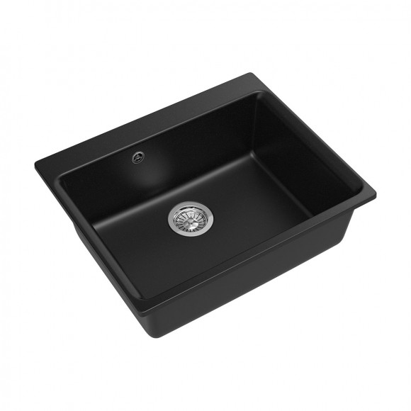 Мойка кухонная RIVELATO Axel 60, 620x510, Х-60 черный, кварц Мойка кухонная RIVELATO Axel 60, 620x510, Х-60 черный, кварц