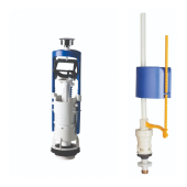 Комплект клапанов OLI спускной DECO + наливной UNI BOTTOM нижняя подводка, пласт 1/2 Комплект клапанов OLI спускной DECO + наливной UNI BOTTOM нижняя подводка, пласт 1/2