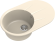 EWIGSTEIN Мойка RUND 50F  1-чаша+крыло 750*480мм крем арт.EW-