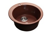 GRANFEST Мойка RONDO 480  1-чаша D-475мм красный марс арт.GF-