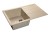 GRANFEST Мойка QUADRO 780L  1-чаша+крыло 770*495мм бежевый арт.GF-