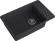 GRANFEST  Мойка QUARZ 51  1-чаша+крыло 760*480мм черный арт.GF-ZL-
