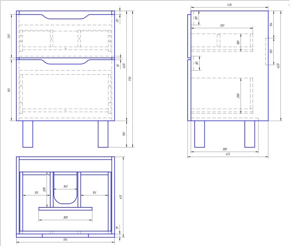 Тумба Q PLUS, 60 см, подвесная/напольная, 2 ящика, с опорами, белый глянец Тумба Q PLUS, 60 см, подвесная/напольная, 2 ящика, с опорами, белый глянец