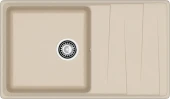 GRANFEST Мойка LEVEL 860L  1-чаша+крыло 860*500мм бежевый арт.GF-