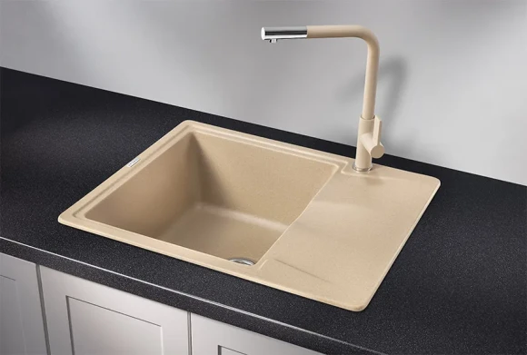 6201, ПЕСОК, кухонная мойка, кварц 6201, ПЕСОК, кухонная мойка, кварц