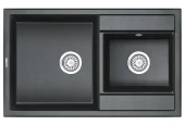 8201, ШВАРЦ (чёрный металлик), кухонная мойка, кварц