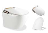 TIMO Комплект 2 в 1 умная электронная крышка биде c подогревом TE-720 + подвесной унитаз